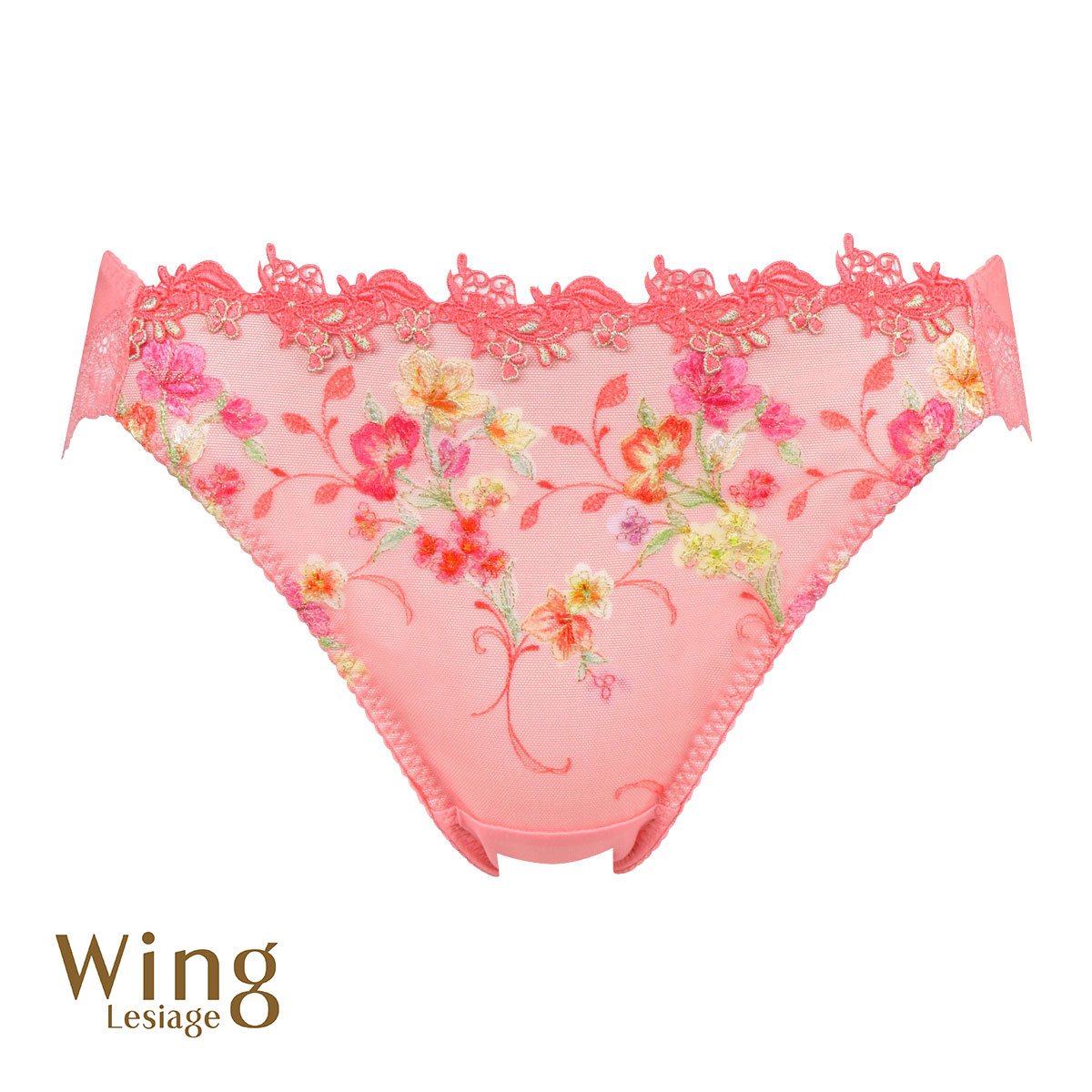 ウイング Wing レシアージュ Lesiage 24SS 2920シリーズ ショーツ ML ハイレッグ 単品(OR-オレンジ-M)