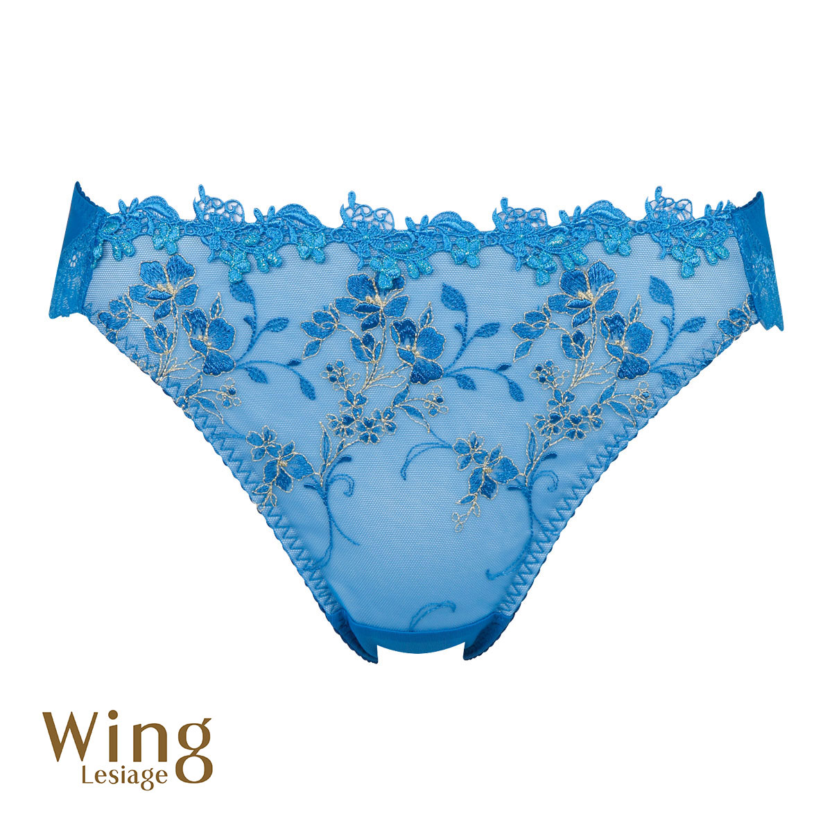 ウイング Wing レシアージュ Lesiage 24SS 2920シリーズ ショーツ ML ハイレッグ 単品(BU-ブルー-M)