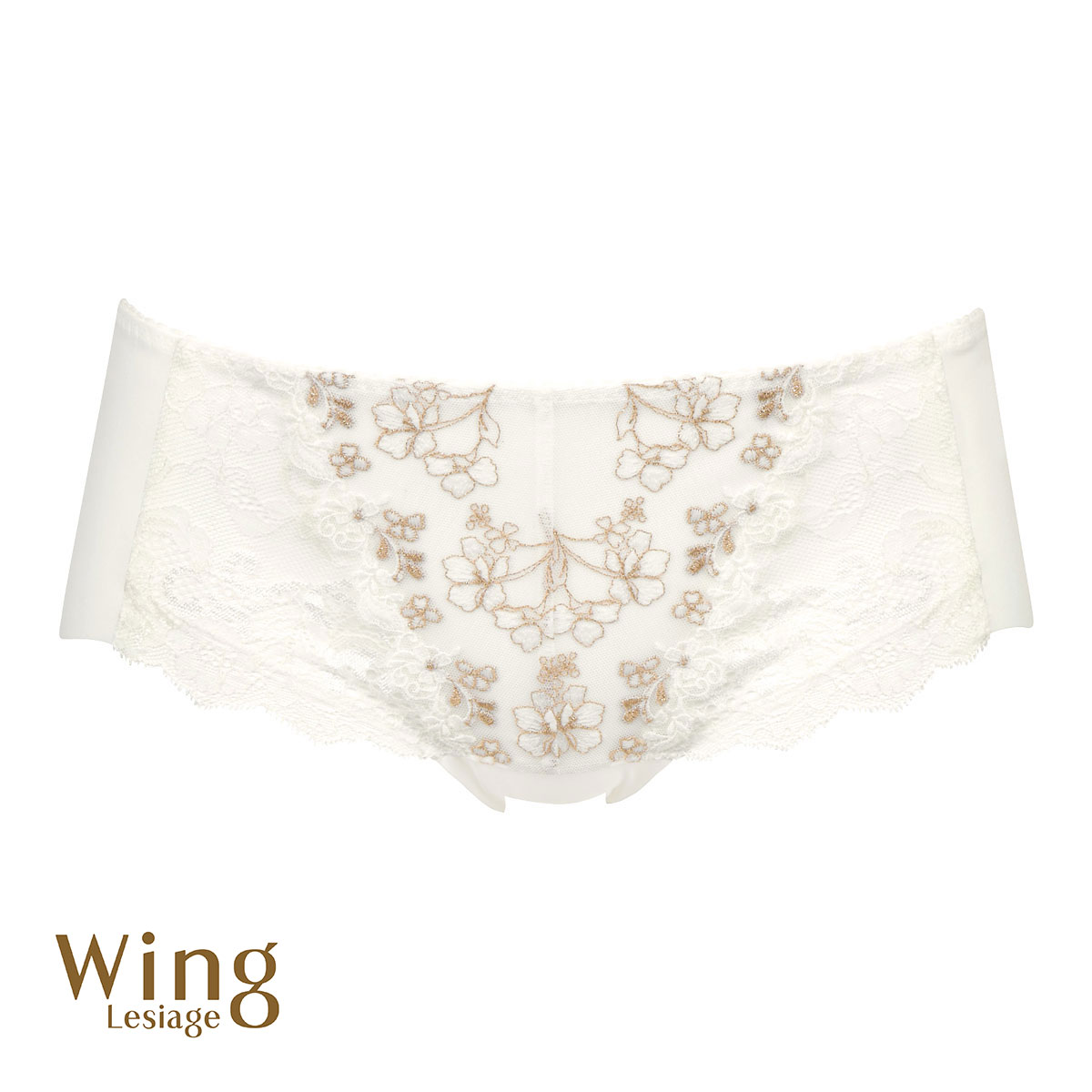 ウイング Wing レシアージュ Lesiage 24SS 2920シリーズ ショーツ ML ラインレス ヘム ひびきにくい 単品(IV-アイボリー-M)
