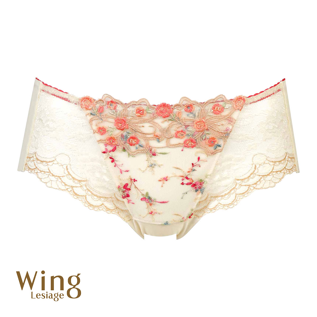ウイング Wing レシアージュ Lesiage 24AW 2960シリーズ ショーツ ML ヘム ラインレス PF2961 単品(CR-クリーム-M)