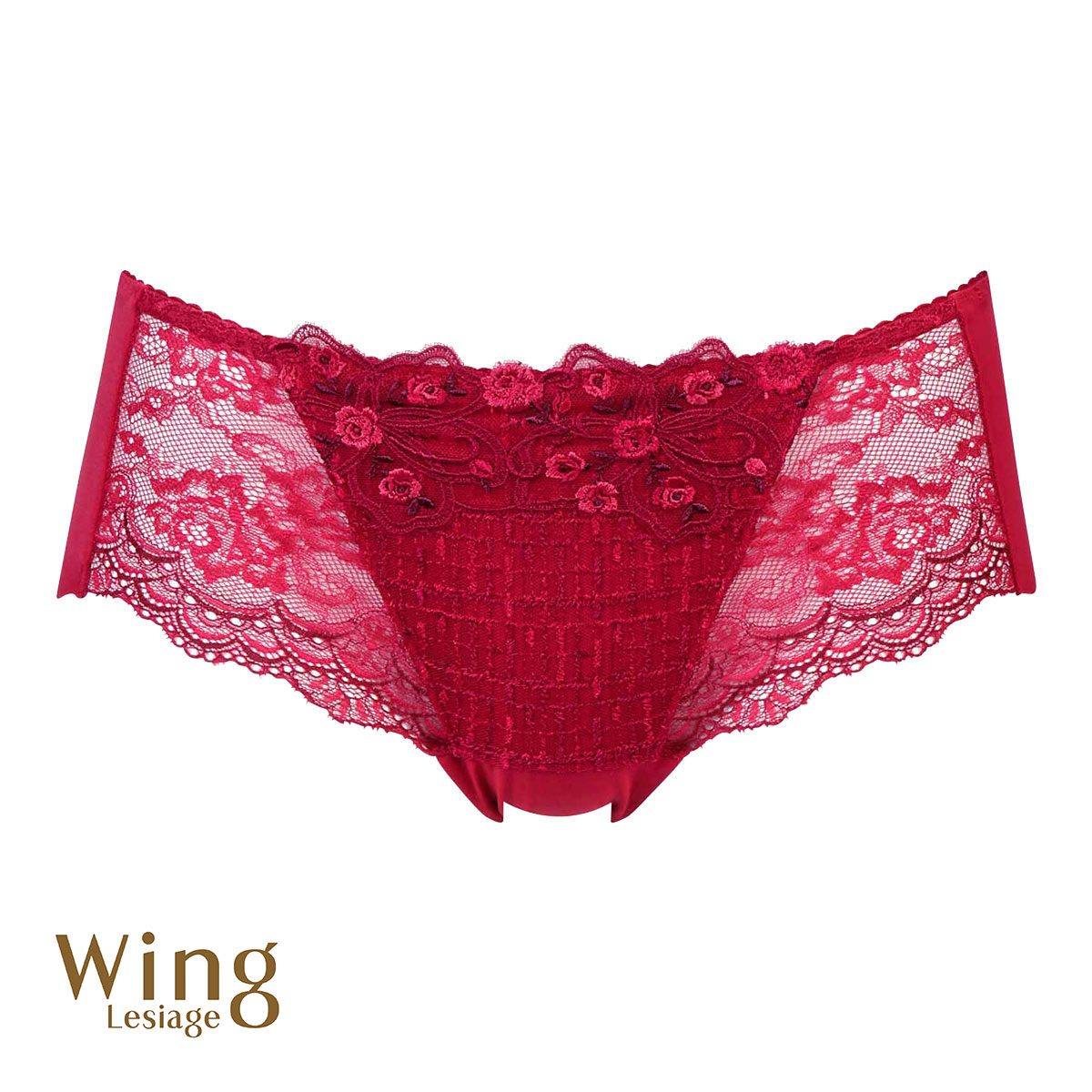 ウイング Wing レシアージュ Lesiage 24AW 2960シリーズ ショーツ ML ヘム ラインレス PF2961 単品(RE-レッド-M)