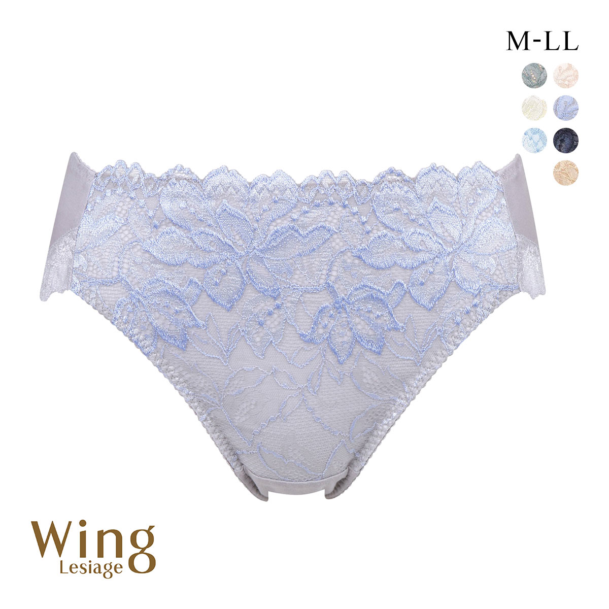 ウイング Wing レシアージュ Lesiage 3010シリーズ PF3010 ショーツ 綿混 ChouChou de Lesi M L LL 単品(GY-グレー-M)