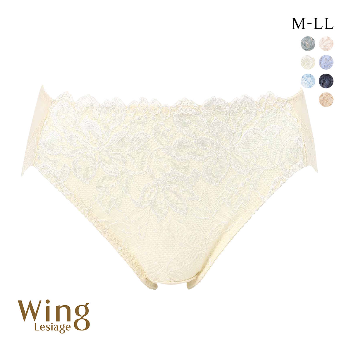 ウイング Wing レシアージュ Lesiage 3010シリーズ PF3010 ショーツ 綿混 ChouChou de Lesi M L LL 単品(CR-クリーム-M)
