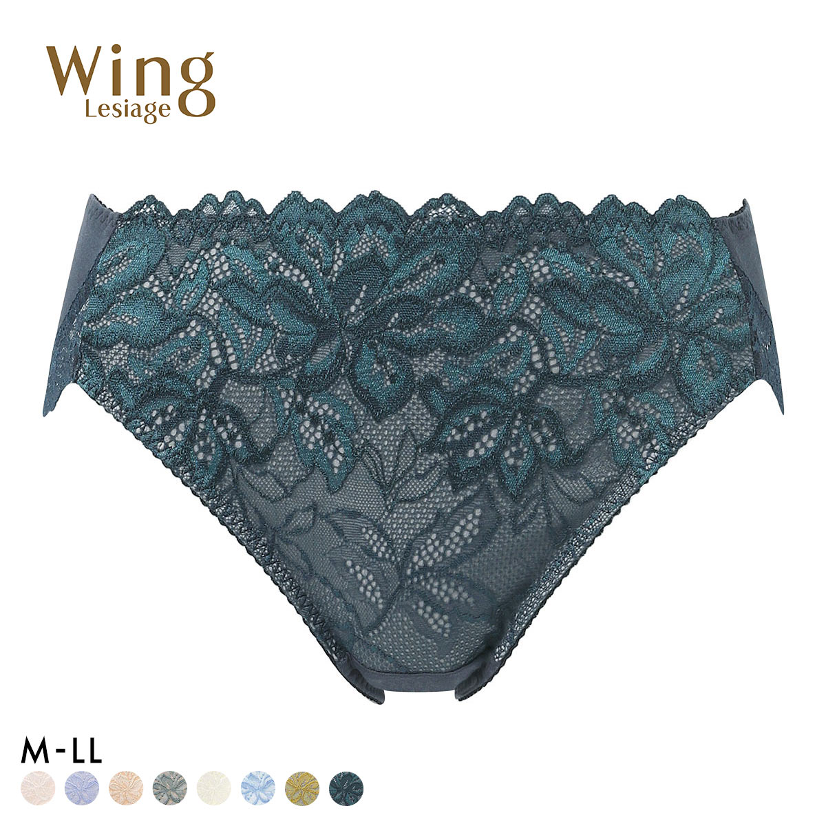 ウイング Wing レシアージュ Lesiage 3010シリーズ PF3010 ショーツ 綿混 ChouChou de Lesi M L LL 単品(GR-グリーン-M)