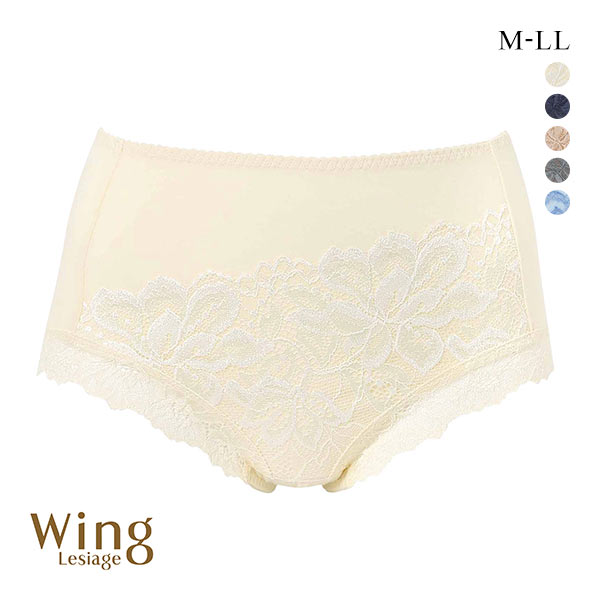 ウイング レシアージュ 3010シリーズ ショーツ 深履き 綿混 M L LL ChouChou de Lesi Wing Lesiage(CR-クリーム-M)