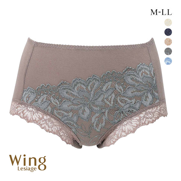 ウイング レシアージュ 3010シリーズ ショーツ 深履き 綿混 M L LL ChouChou de Lesi Wing Lesiage(BR-ブラウン-M)