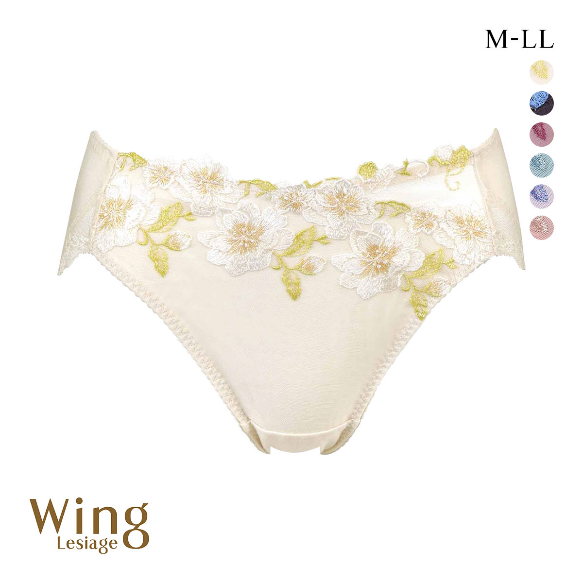 ウイング Wing レシアージュ Lesiage PB5010シリーズ ショーツ 綿混 ML2L PF5010 単品(CR-クリーム-M)