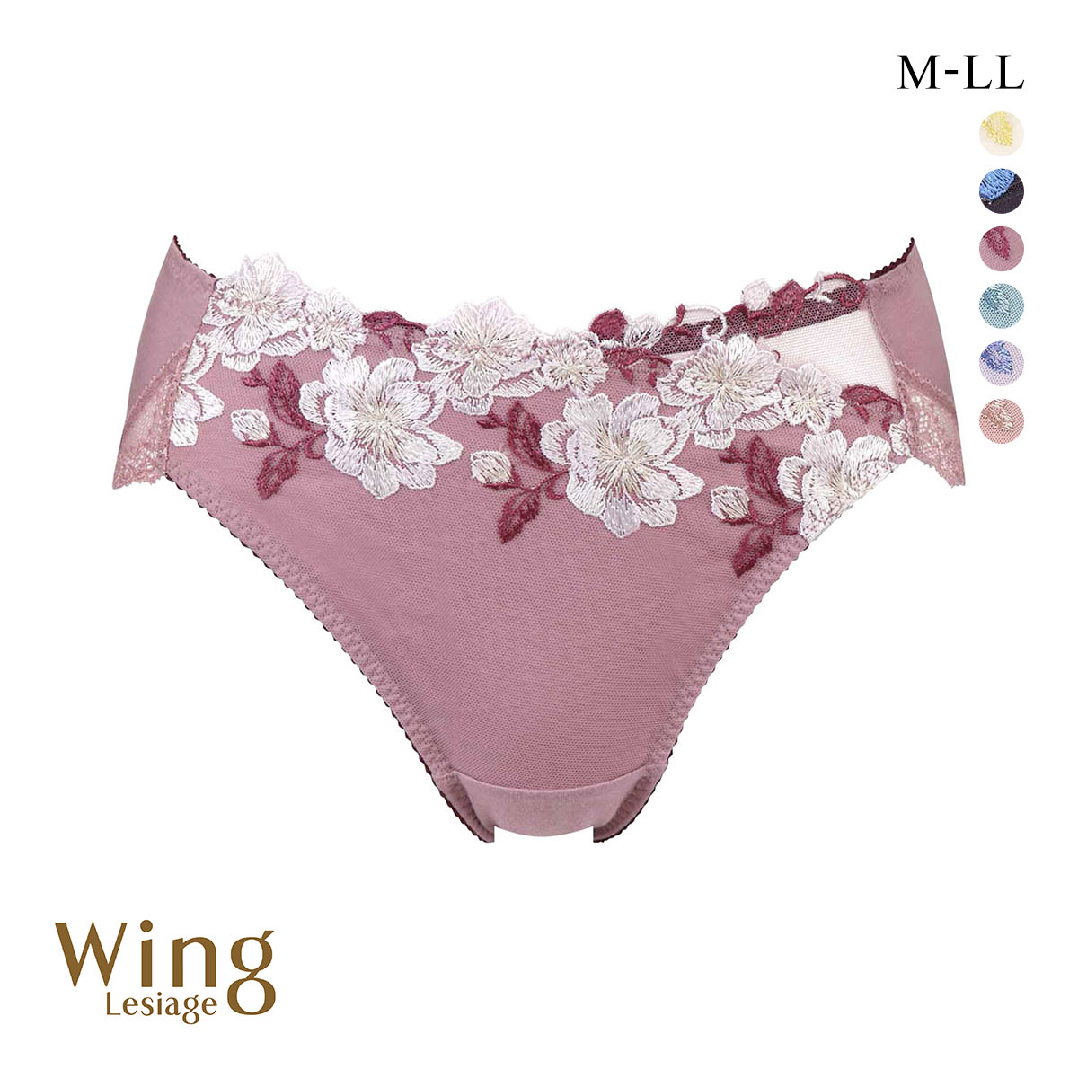 ウイング Wing レシアージュ Lesiage PB5010シリーズ ショーツ 綿混 ML2L PF5010 単品(RP-ロマンピンク-M)