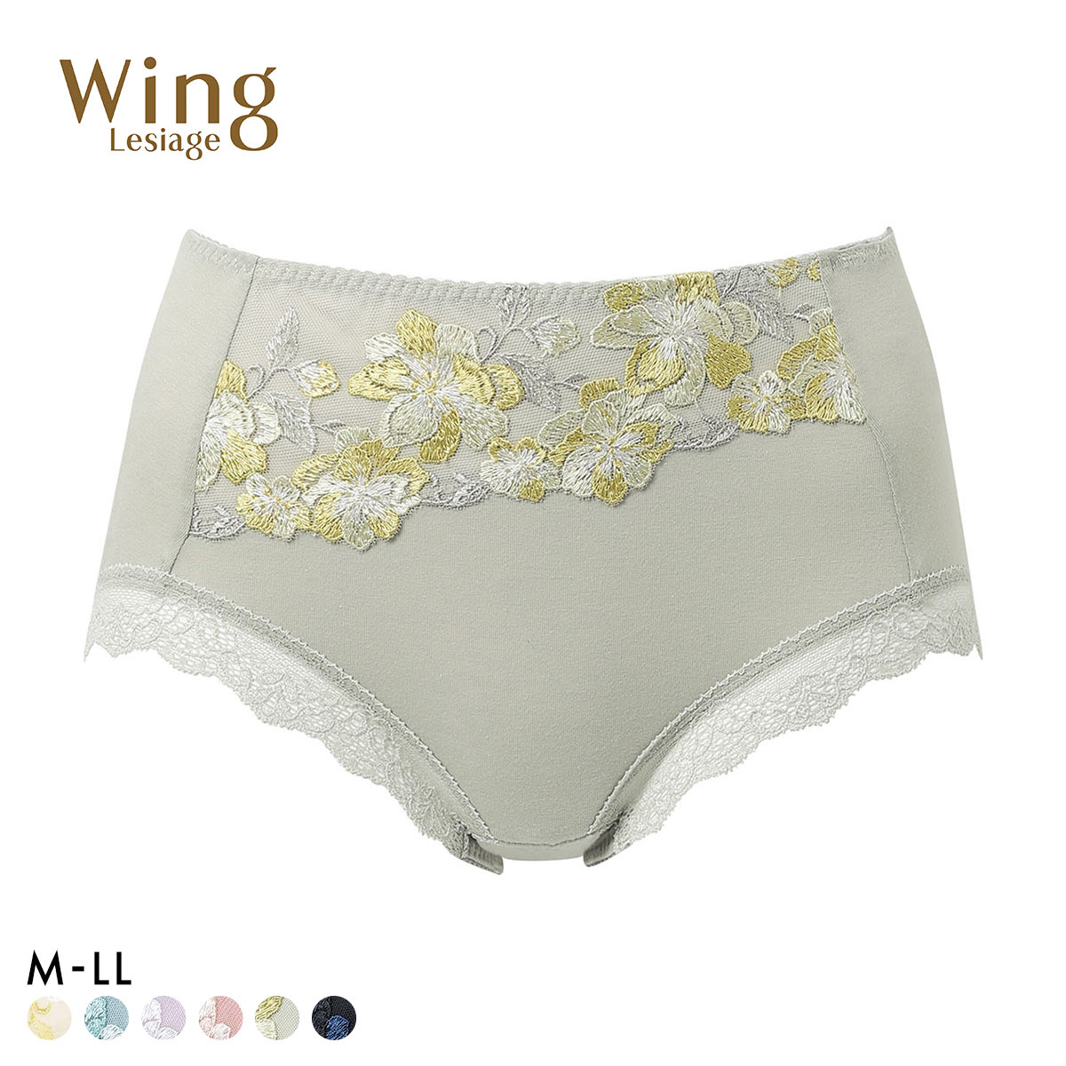 ウイング レシアージュ PB5010シリーズ ショーツ 綿混 ふかめ ML2L PF5014 Wing Lesiage 大きいサイズ(LKH-薄カーキ-M)