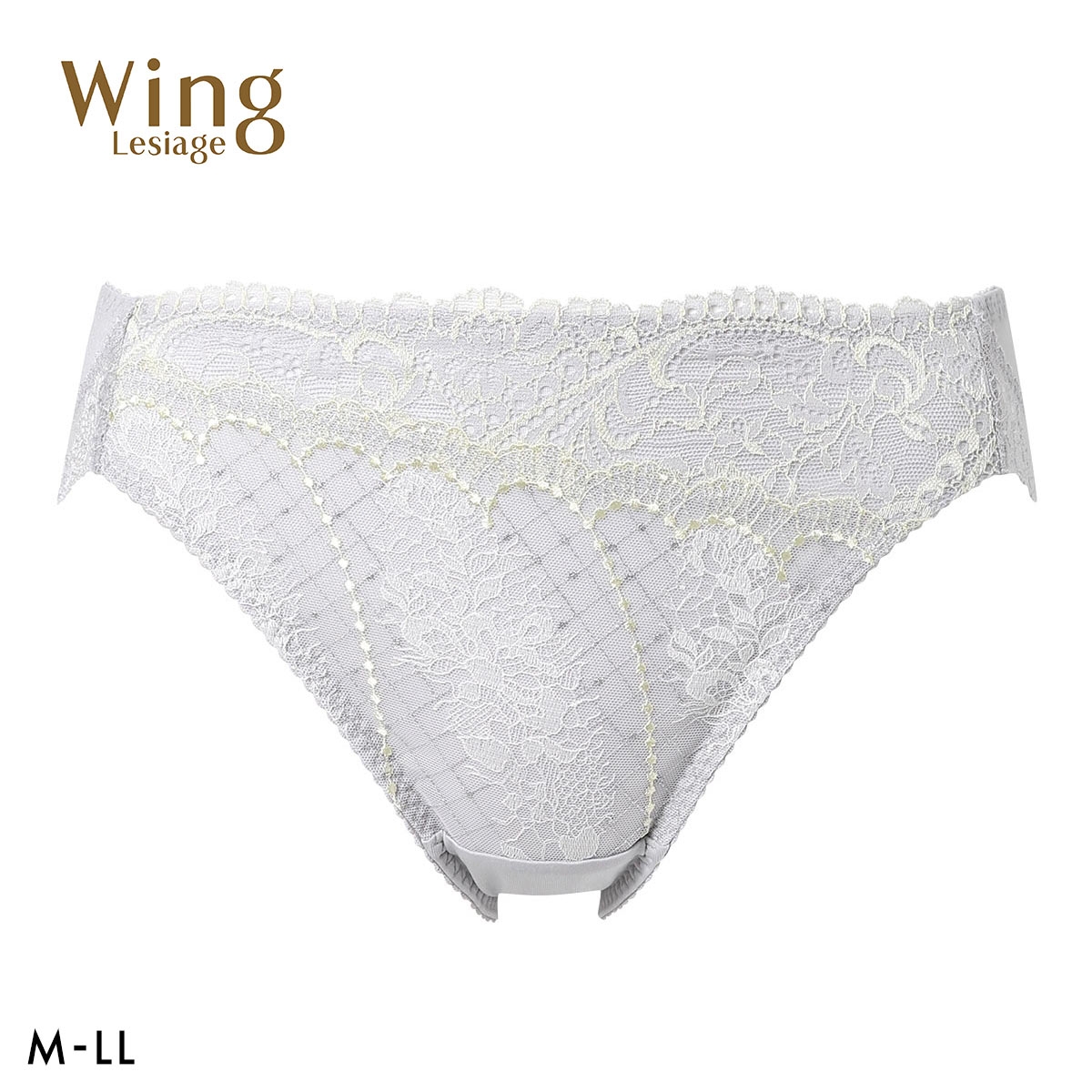 ウイング レシアージュ ショーツ MLLL ハイレッグ Wing Lesiage 6000G 大きいサイズ(LGY-薄グレー-M)