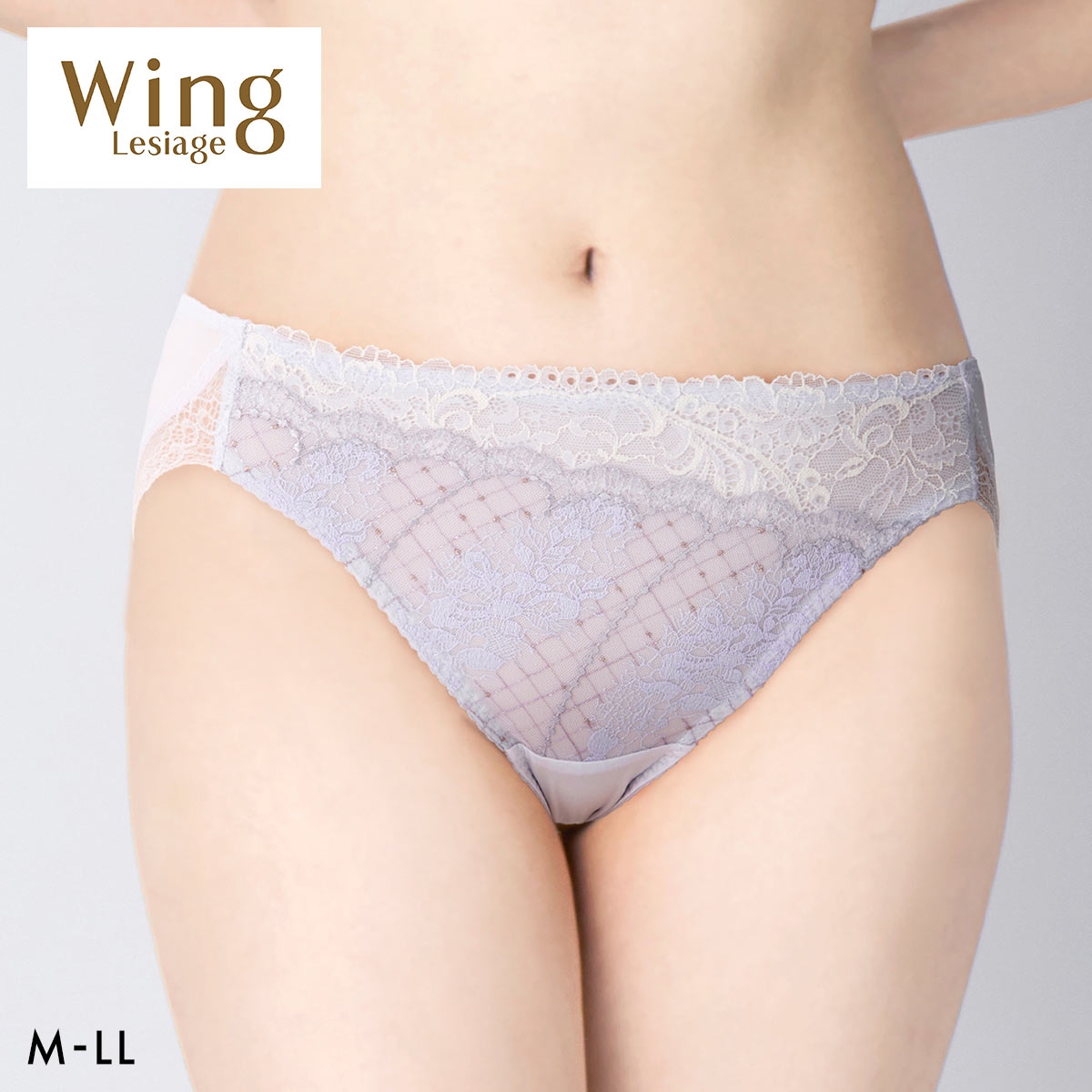 ウイング レシアージュ ショーツ MLLL ハイレッグ Wing Lesiage 6000G 大きいサイズ(VI-バイオレット-M)