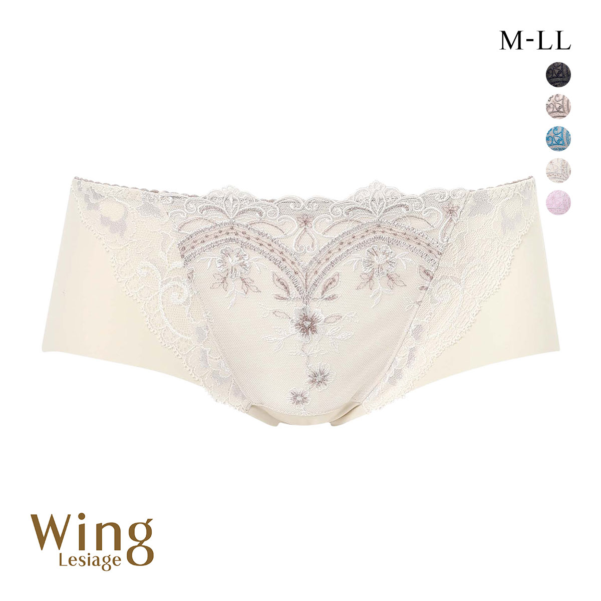 ウイング レシアージュ ショーツ ラインレス MLLL Wing Lesiage 6000G 大きいサイズ(IV-アイボリー-M)