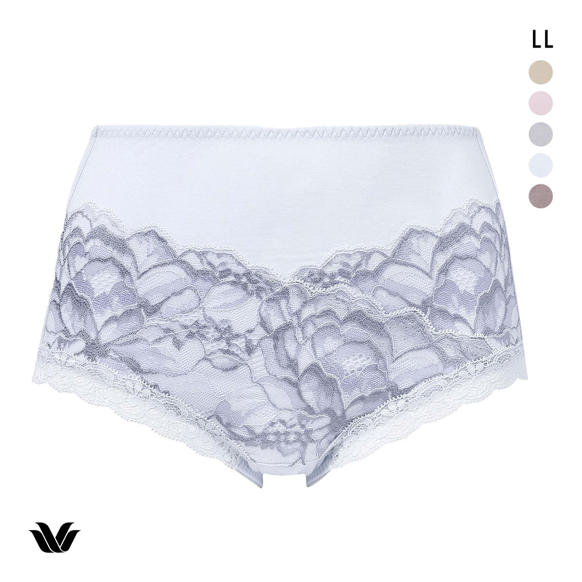 ワコール Wacoal 11G BFA111 BFA311 BFA411 スタンダード ハイカット ショーツ LL 綿混 大きいサイズ(LBU-薄ブルー-LL)