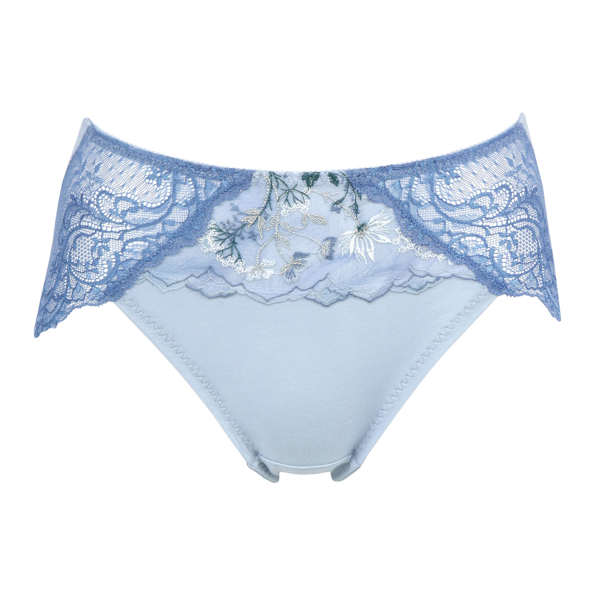 ワコール Wacoal ラゼ LASEE 25G BFA325 BFA425 着やせすっきりブラ すそピタショーツ LL スタンダード ハイレッグ 単品(BU-ブルー-LL)