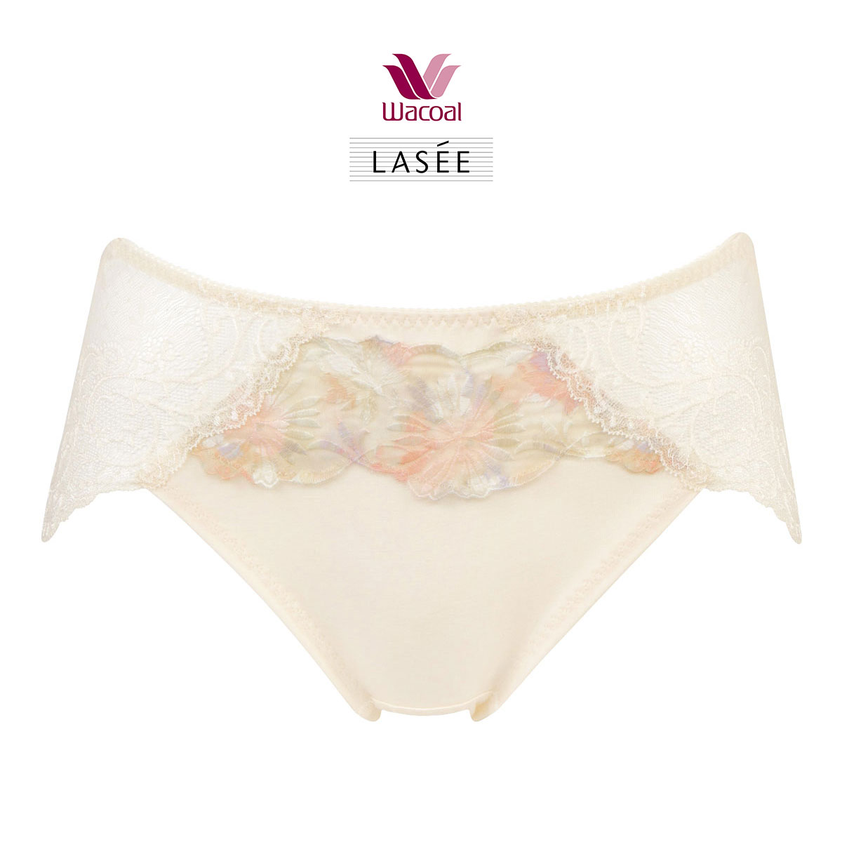 ワコール Wacoal ラゼ LASEE 35G BFA335 BFA435 着やせすっきりブラ すそピタショーツ LL ハイレッグ 単品(CR-クリーム-LL)