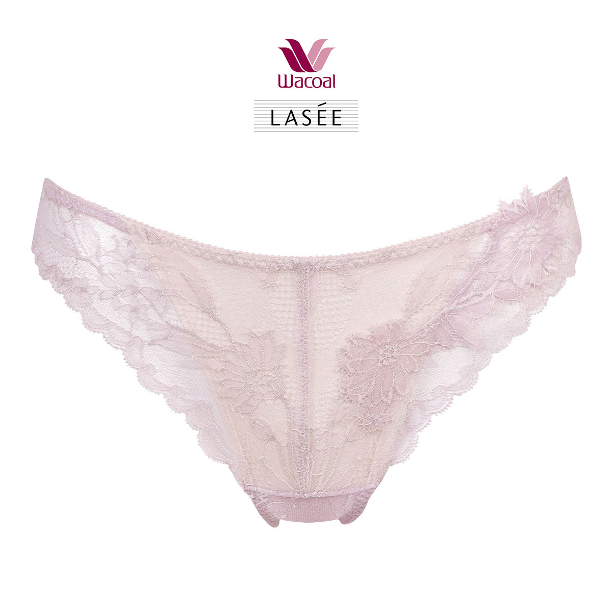 ワコール Wacoal ラゼ LASEE 16G BFA216 BFA416 BFA716 Tバックショーツ 単品 ブラジリアン 総レース ハイレッグ(LPI-薄ピンク-M)