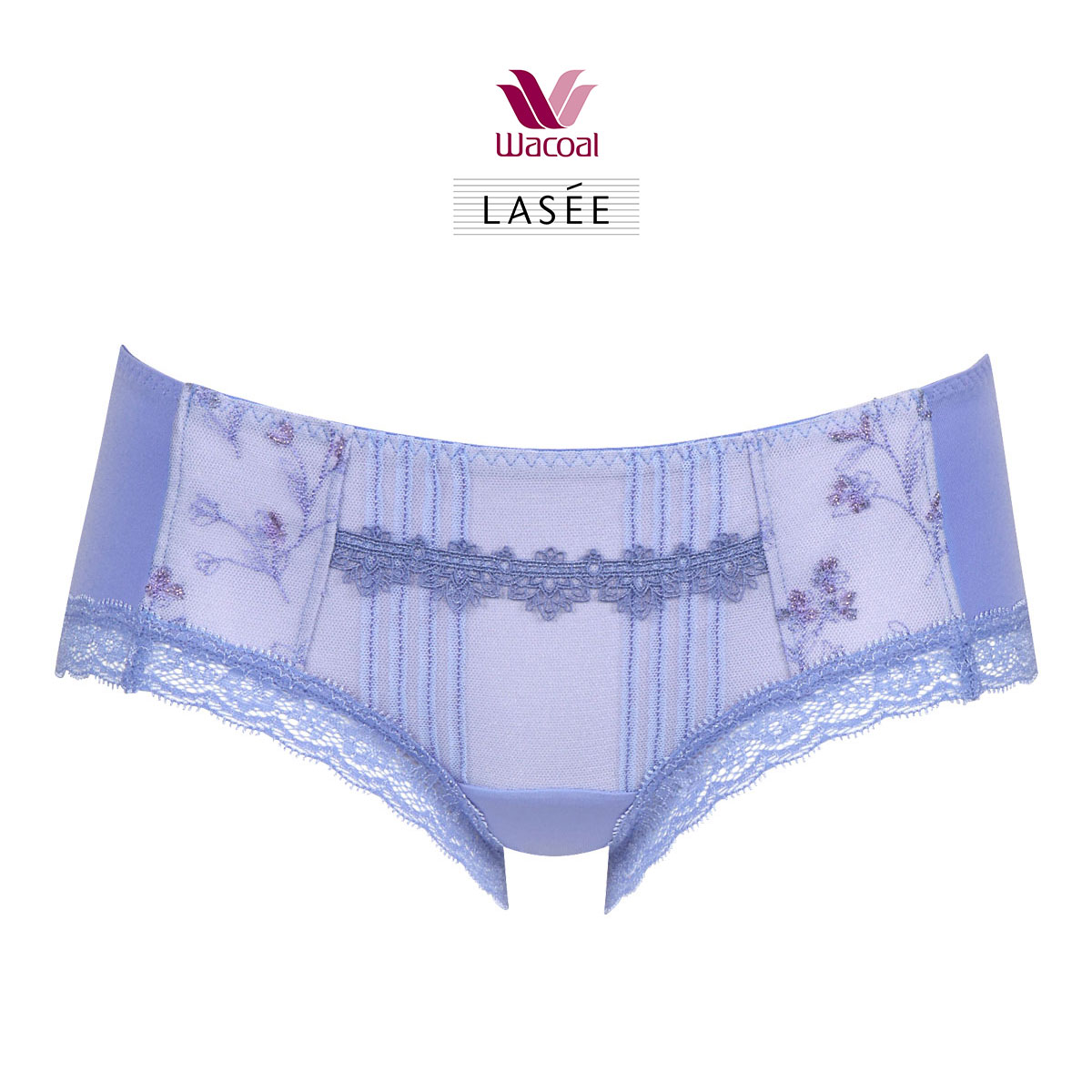 ワコール Wacoal ラゼ LASEE 09G PFA509 ボーイレングスショーツ ML 単品(PU-パープル-M)