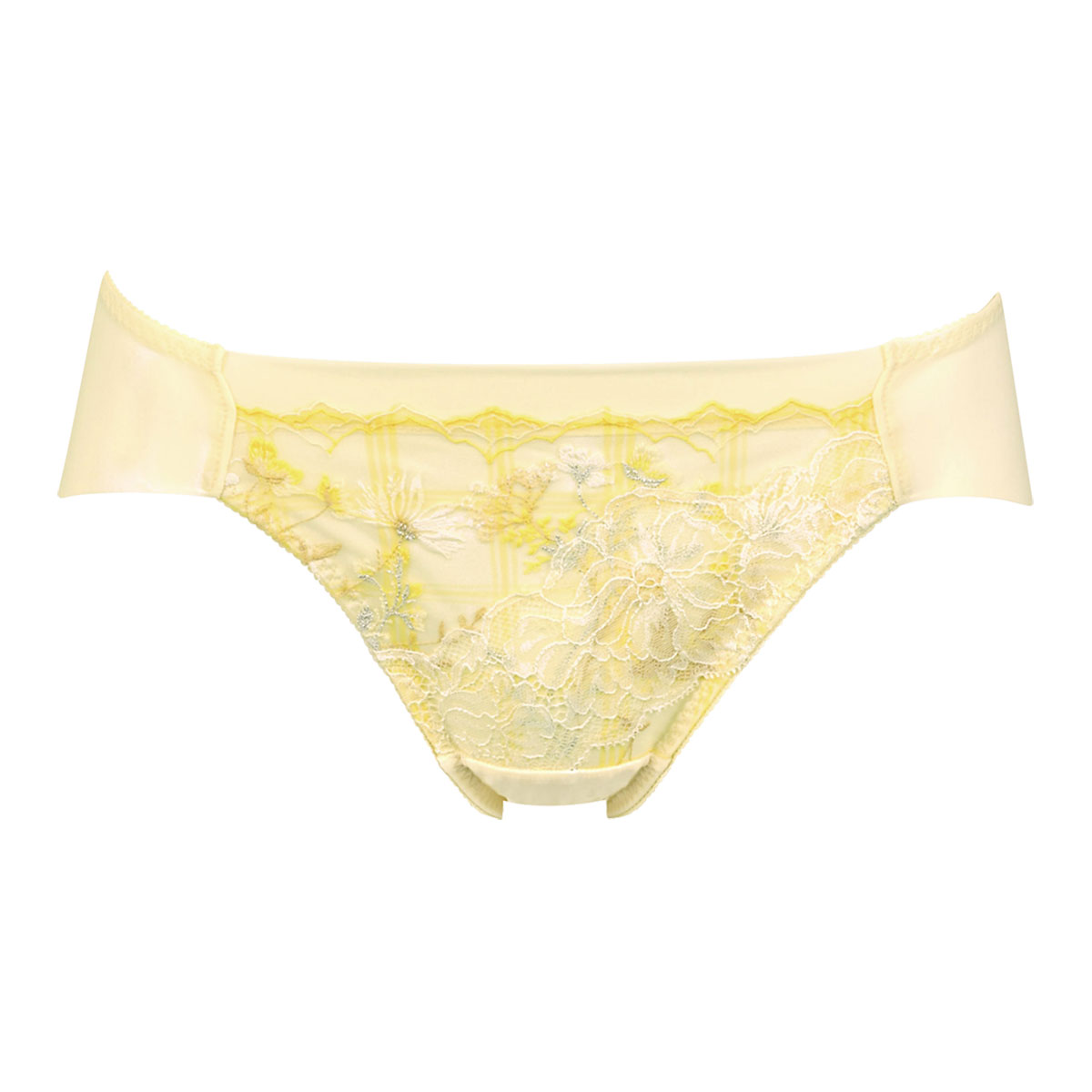 ワコール Wacoal ラゼ LASEE 25G BFA325 BFA425 着やせすっきりブラ ラインレス ショーツ ML 単品 ハイレッグ ビキニ(YE-イエロー-M)