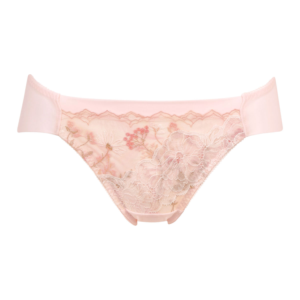 ワコール Wacoal ラゼ LASEE 25G BFA325 BFA425 着やせすっきりブラ ラインレス ショーツ ML 単品 ハイレッグ ビキニ(SP-サーモンピンク-M)