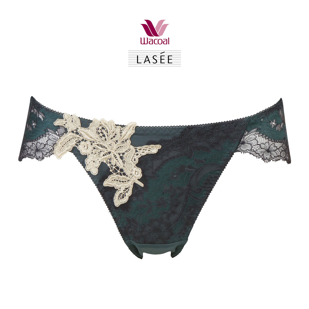 ワコール Wacoal ラゼ LASEE 27G PFA727 ショーツ ハイレッグ ML 単品(GR-グリーン-M)
