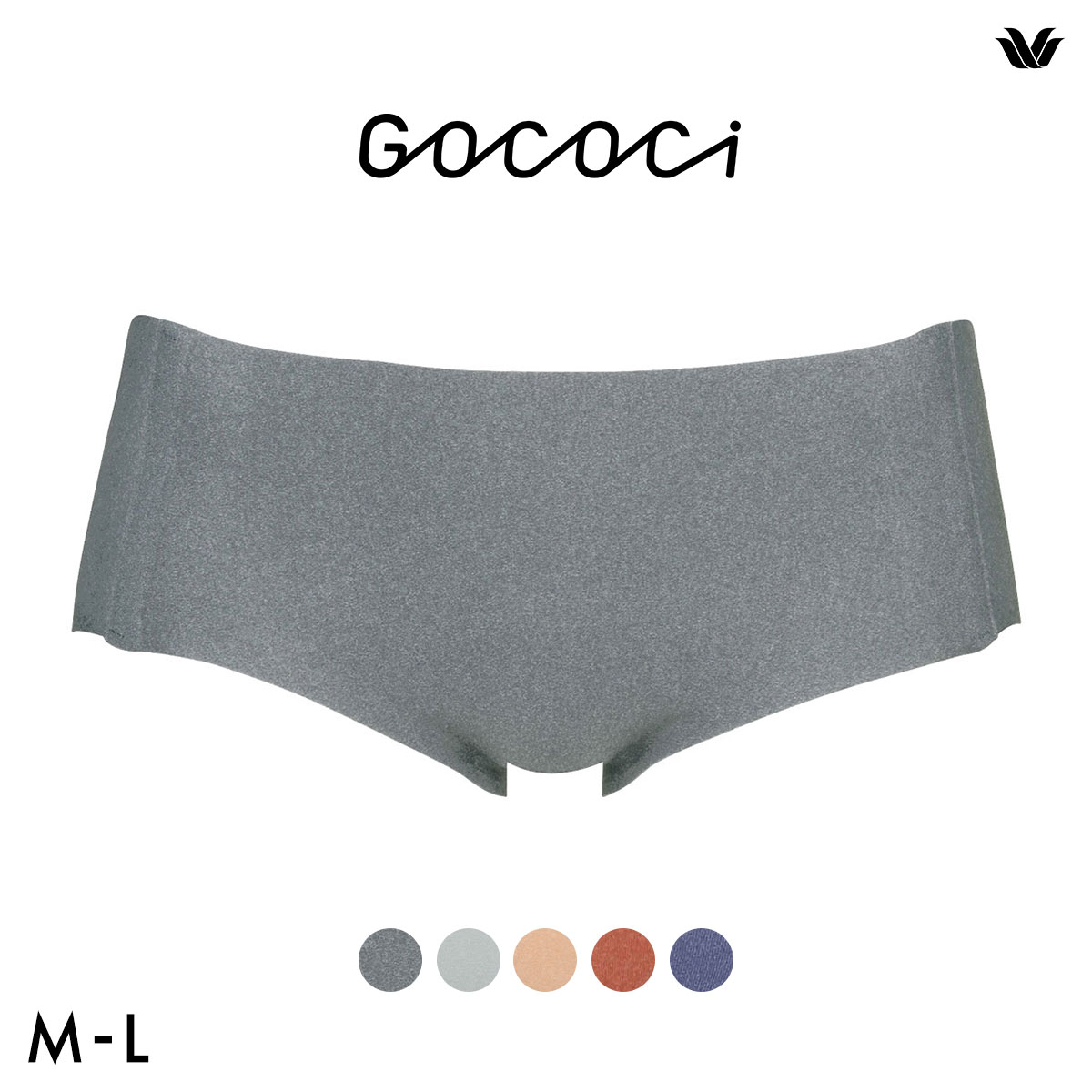 ワコール Wacoal ゴコチ GOCOCi CGG210 CGG510 PGG110 ビキニ丈･ハイカットショーツ ベンベルグ ヘム ML(GY-グレー-M)