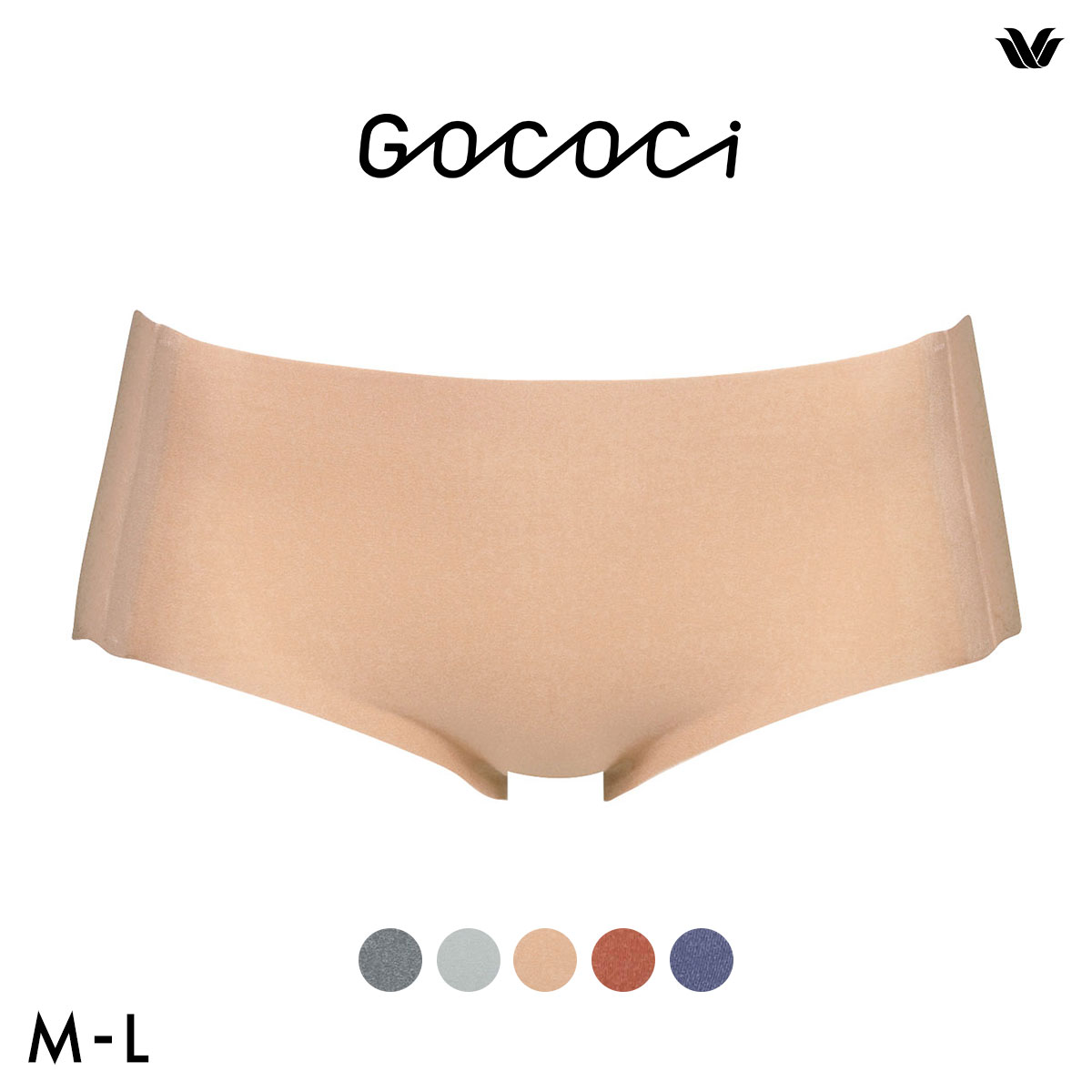 ワコール Wacoal ゴコチ GOCOCi CGG210 CGG510 PGG110 ビキニ丈･ハイカットショーツ ベンベルグ ヘム ML(BE-ベージュ-M)
