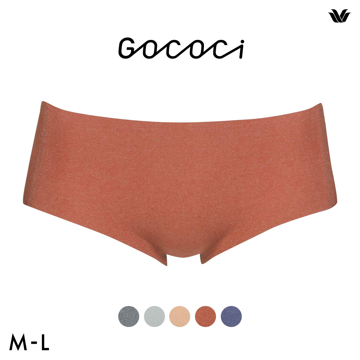 ワコール Wacoal ゴコチ GOCOCi CGG210 CGG510 PGG110 ビキニ丈･ハイカットショーツ ベンベルグ ヘム ML(DOR-濃オレンジ-M)