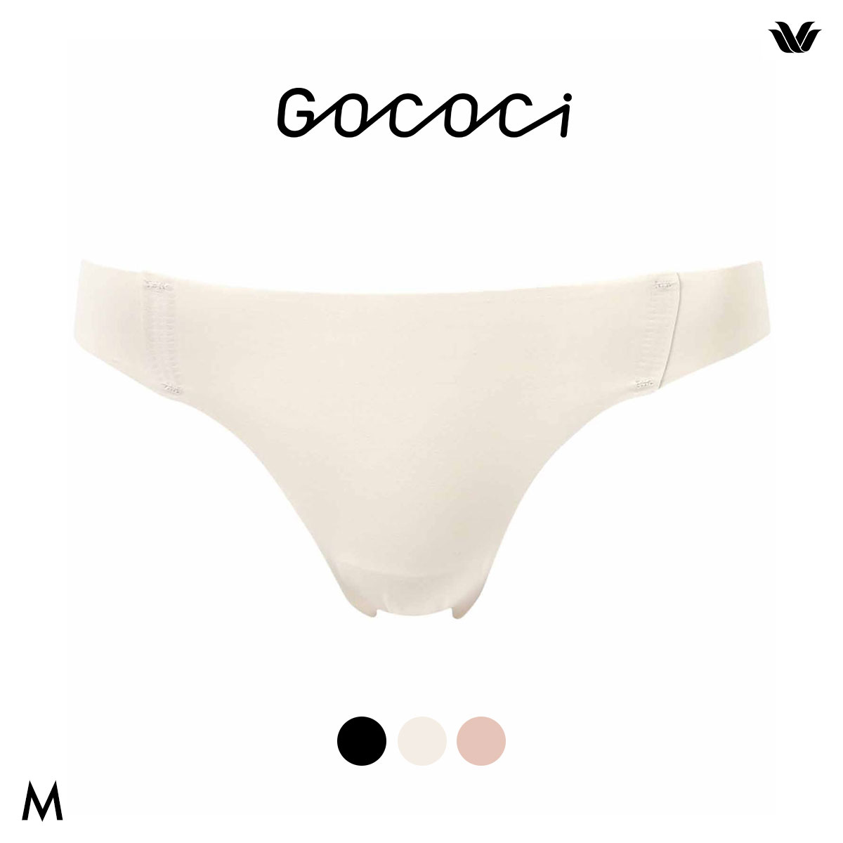ワコール ゴコチ ナイロンベアスムース Tバックショーツ M ヘム 無縫製 Wacoal GOCOCi(OW-オフホワイト-M)