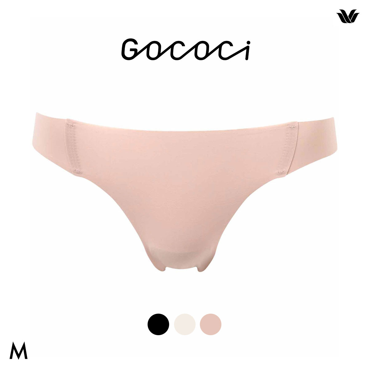 ワコール ゴコチ ナイロンベアスムース Tバックショーツ M ヘム 無縫製 Wacoal GOCOCi(OC-オークル-M)