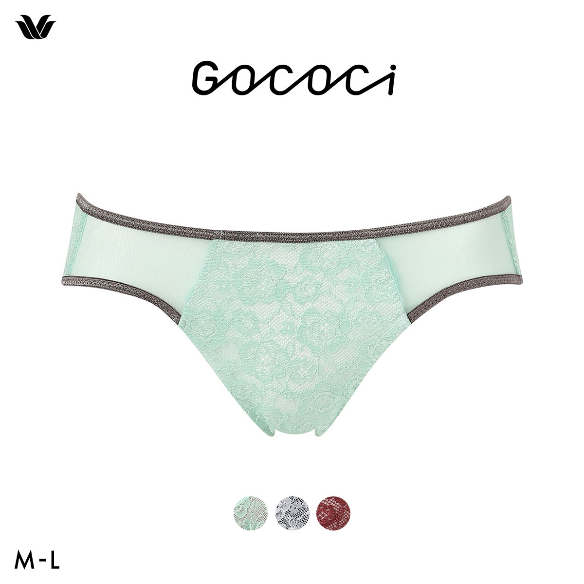 ワコール ゴコチ cooomy. クーミー ショーツ PGG125 ML レース あさめ バックレース ローライズ ハイレッグ