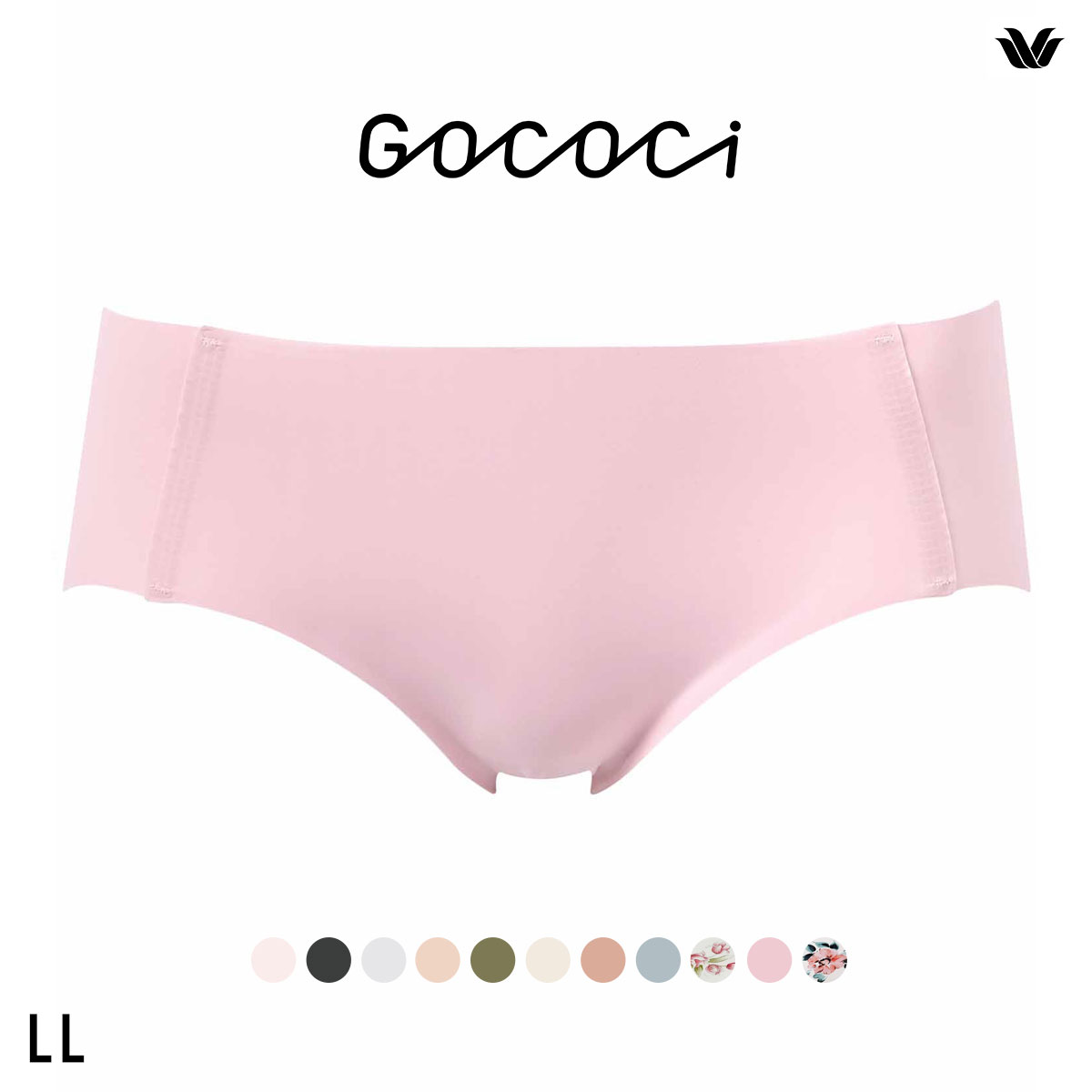 ワコール Wacoal ゴコチ GOCOCi CGG535 ショーツ ビキニ丈 ハイカット ナイロン ヘム LL 単品(RP-ロマンピンク-LL)