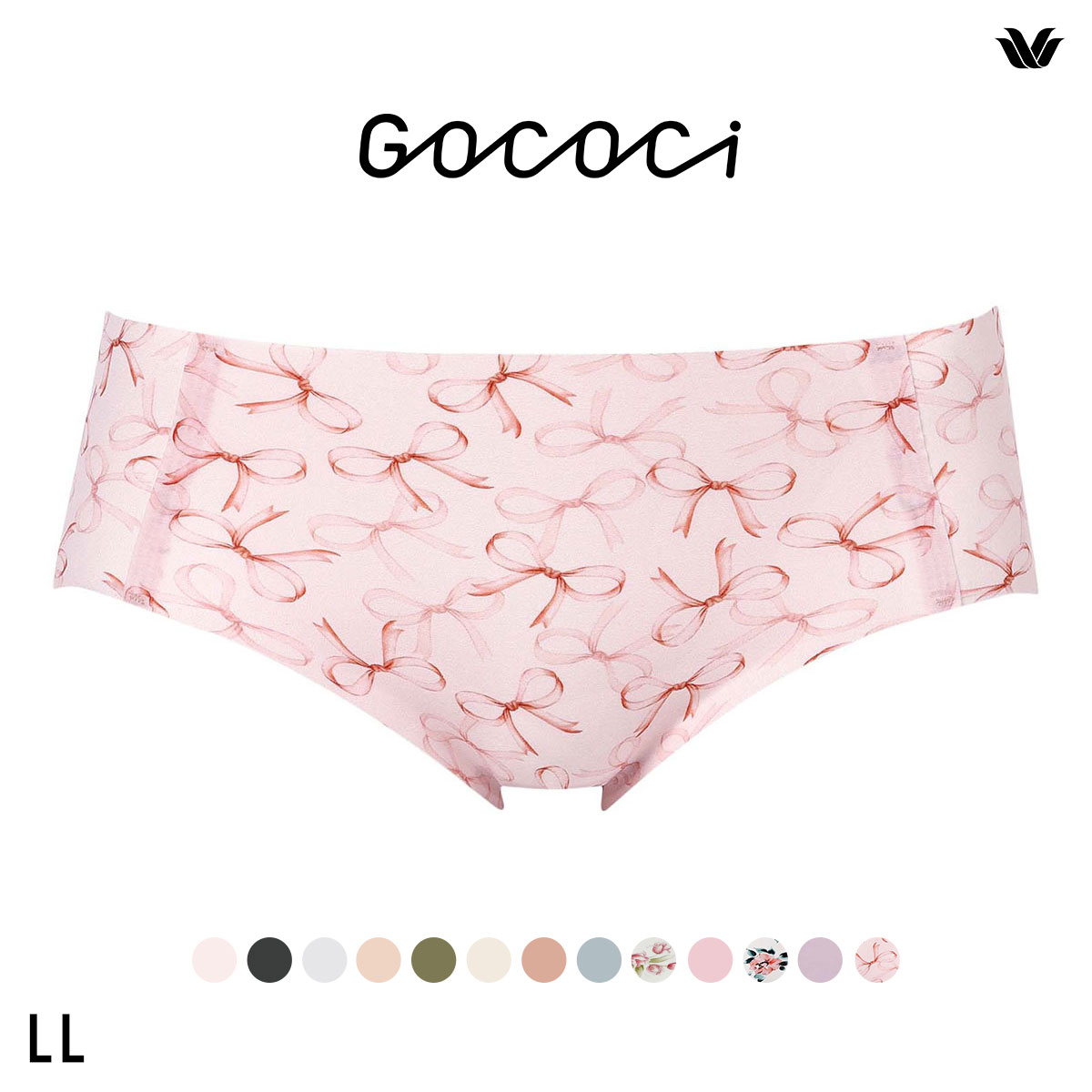 ワコール Wacoal ゴコチ GOCOCi CGG535 ショーツ ビキニ丈 ハイカット ナイロン ヘム LL 単品(BP-ベビーピンク-LL)