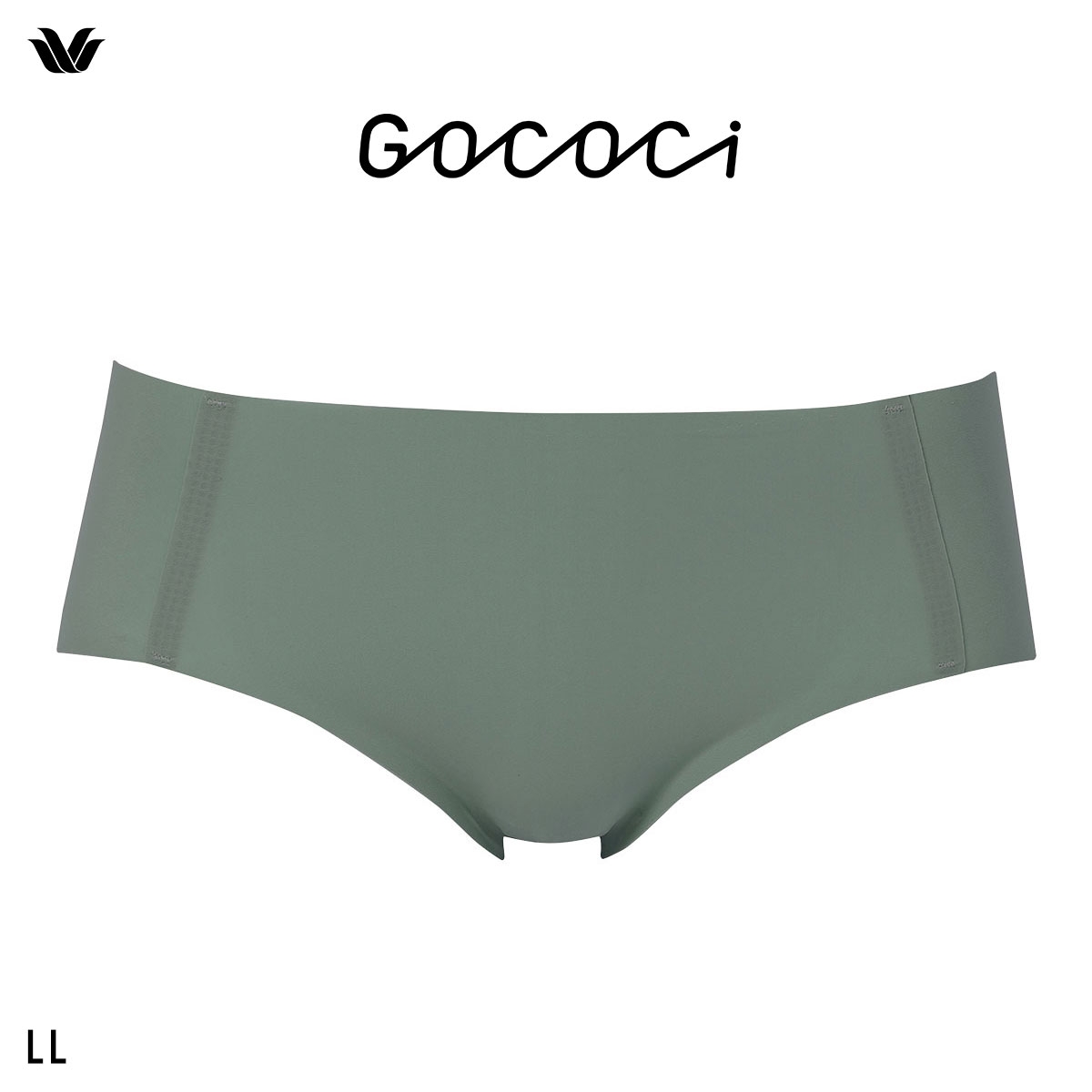 ワコール Wacoal ゴコチ GOCOCi CGG535 ショーツ ビキニ丈 ハイカット ナイロン ヘム LL 単品(GR-グリーン-LL)