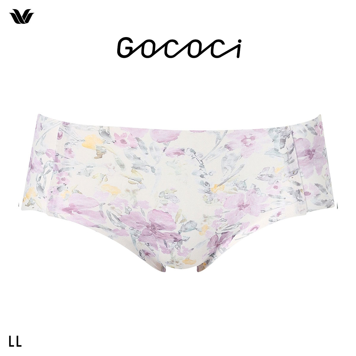 ワコール Wacoal ゴコチ GOCOCi CGG535 ショーツ ビキニ丈 ハイカット ナイロン ヘム LL 単品(WI-ワイン-LL)