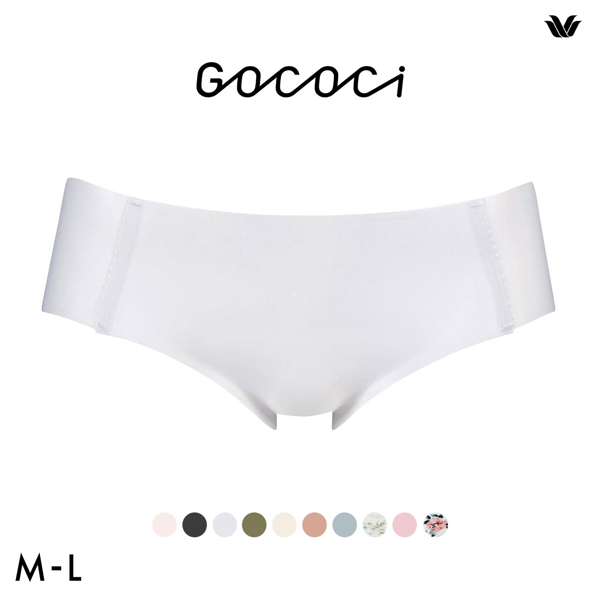 ワコール Wacoal ゴコチ GOCOCi CGG535 ショーツ ビキニ丈 ハイカット ナイロン ヘム ML 単品(GY-グレー-M)