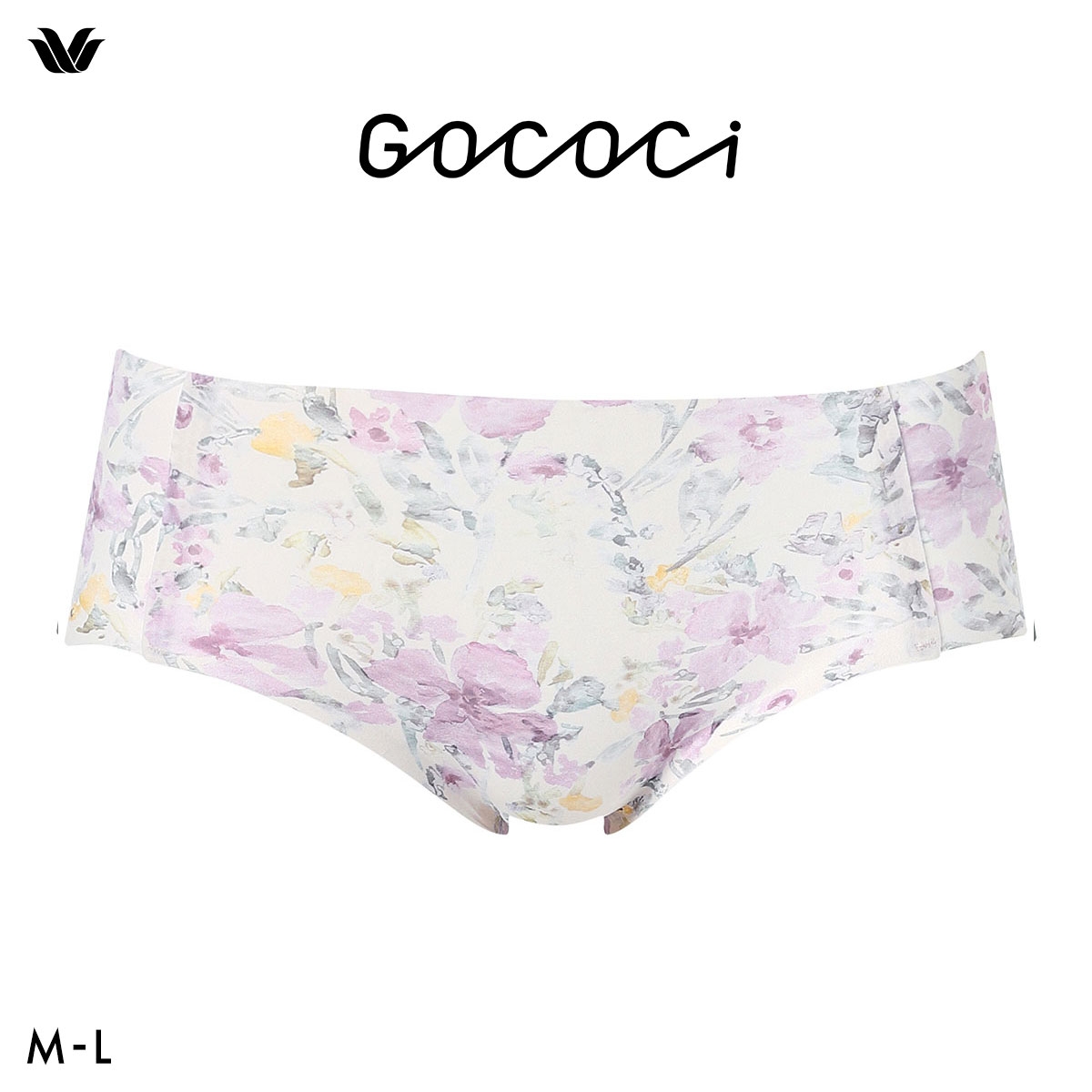 ワコール Wacoal ゴコチ GOCOCi CGG535 ショーツ ビキニ丈 ハイカット ナイロン ヘム ML 単品(WI-ワイン-M)