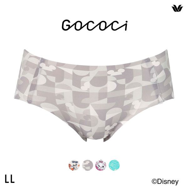 ワコール ゴコチ Disney ナイロンベアスムース ショーツ ノーマル LL CGG537 PGG137 ヘム 無縫製 Wacoal GOCOCi 大きいサイズ