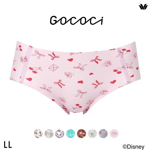 ワコール ゴコチ Disney ナイロンベアスムース ショーツ ノーマル LL CGG537 PGG137 ヘム 無縫製 Wacoal GOCOCi 大きいサイズ