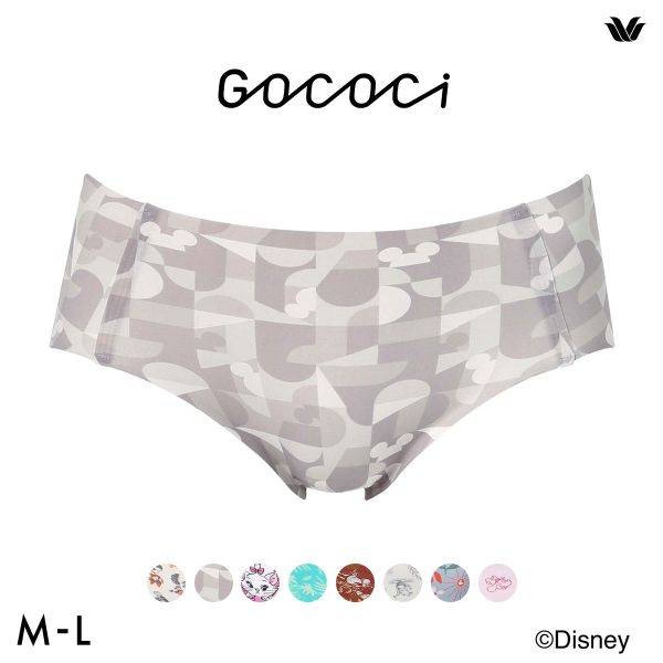 ワコール ゴコチ Disney ナイロンベアスムース ショーツ ノーマル ML CGG537 PGG137 ヘム 無縫製 Wacoal GOCOCi