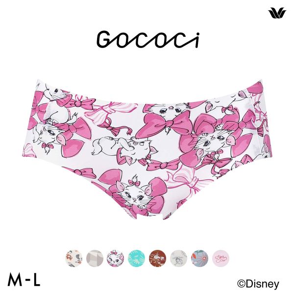 ワコール ゴコチ Disney ナイロンベアスムース ショーツ ノーマル ML CGG537 PGG137 ヘム 無縫製 Wacoal GOCOCi