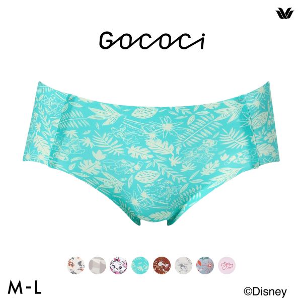 ワコール ゴコチ Disney ナイロンベアスムース ショーツ ノーマル ML CGG537 PGG137 ヘム 無縫製 Wacoal GOCOCi