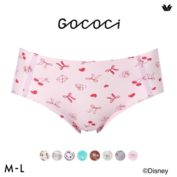 ワコール ゴコチ Disney ナイロンベアスムース ショーツ ノーマル ML CGG537 PGG137 ヘム 無縫製 Wacoal GOCOCi