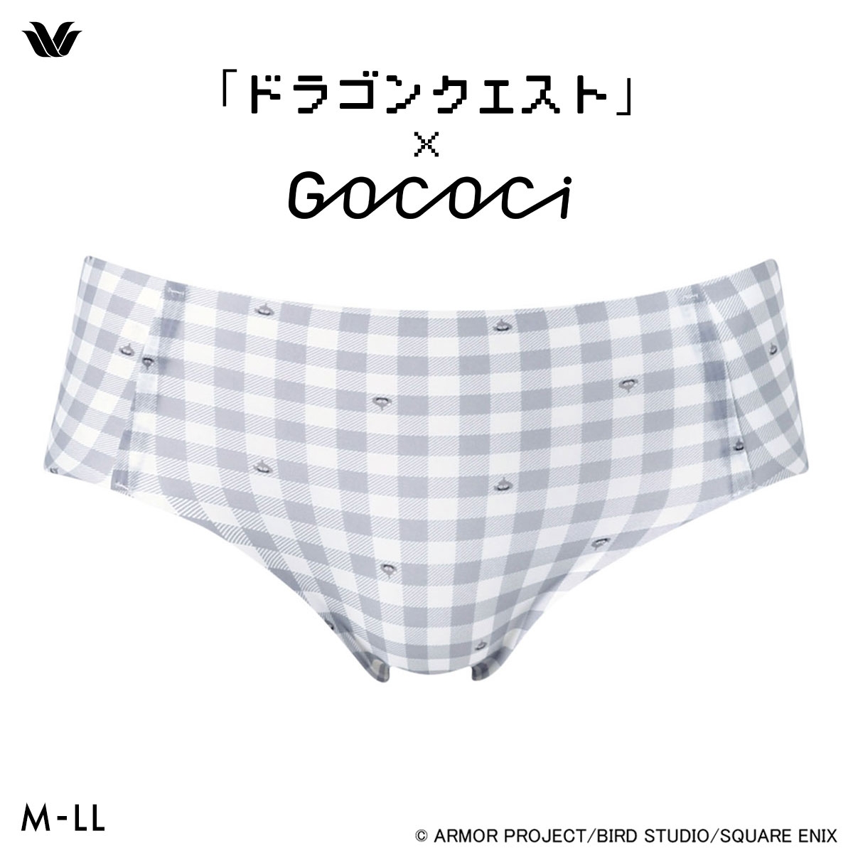 ワコール 「ドラゴンクエスト」×GOCOCi ゴコチ ショーツ シームレス ノーマル MLLL CGG538 PGG138 ヘム 無縫製 Wacoal GOCOCi(GY-グレー-M)