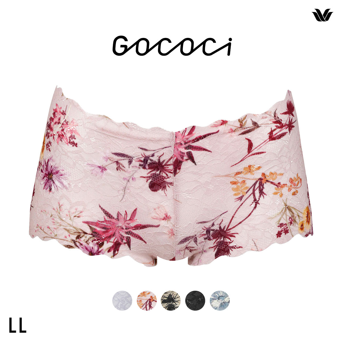 ワコール Wacoal ゴコチ GOCOCi PGG197 CGG297 ノーマルショーツ ビキニ 総レース LL 単品(PI-ピンク-LL)