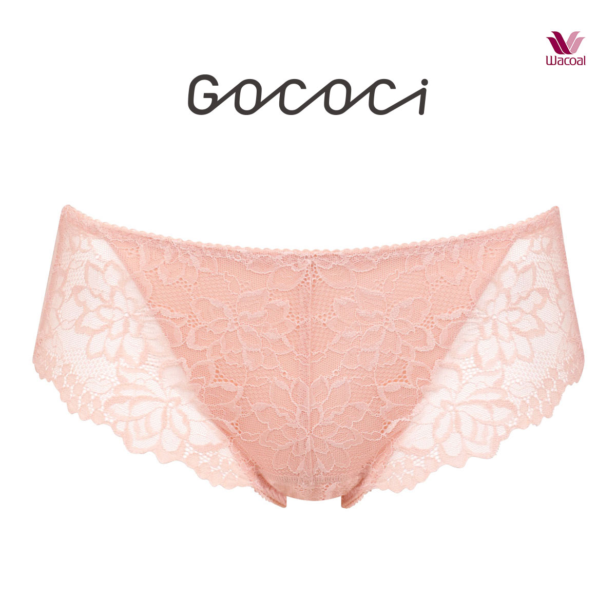 ワコール Wacoal ゴコチ GOCOCi PGG198 CGG297 サニタリーショーツ ノーマル ビキニ ハイカット 総レース LL 単品(PB-ピンクベージュ-LL)