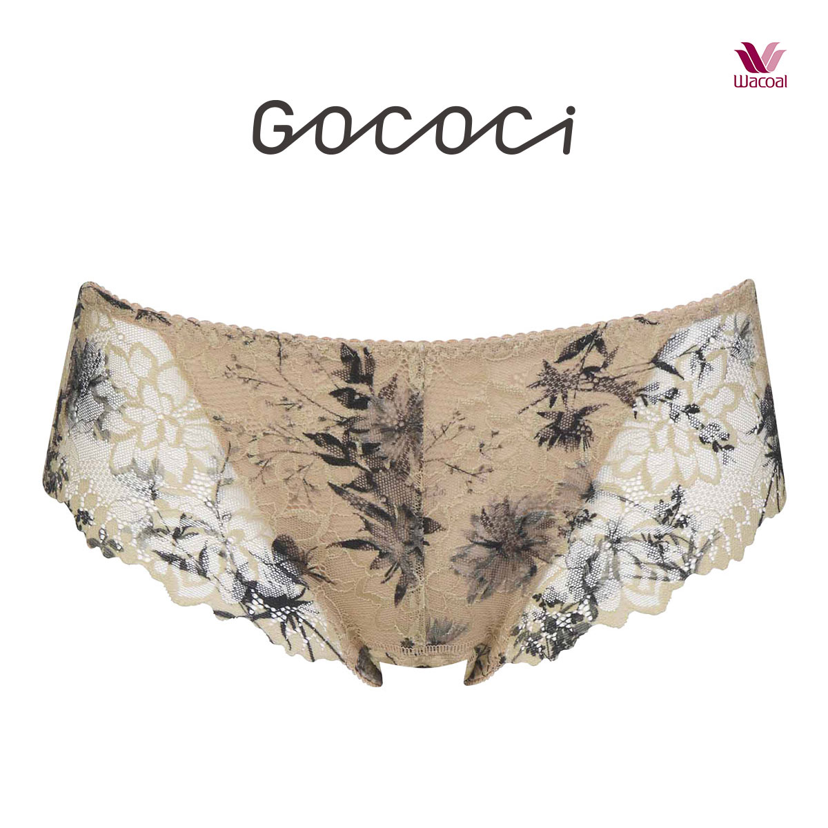ワコール Wacoal ゴコチ GOCOCi PGG198 CGG297 サニタリーショーツ ノーマル ビキニ ハイカット 総レース LL 単品(BE-ベージュ-LL)