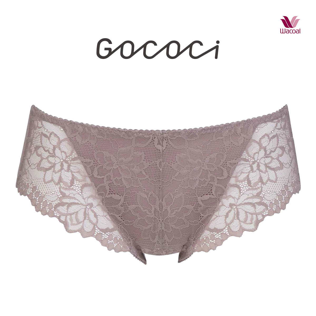 ワコール Wacoal ゴコチ GOCOCi PGG198 CGG297 サニタリーショーツ ノーマル ビキニ ハイカット 総レース LL 単品(LBR-薄ブラウン-LL)