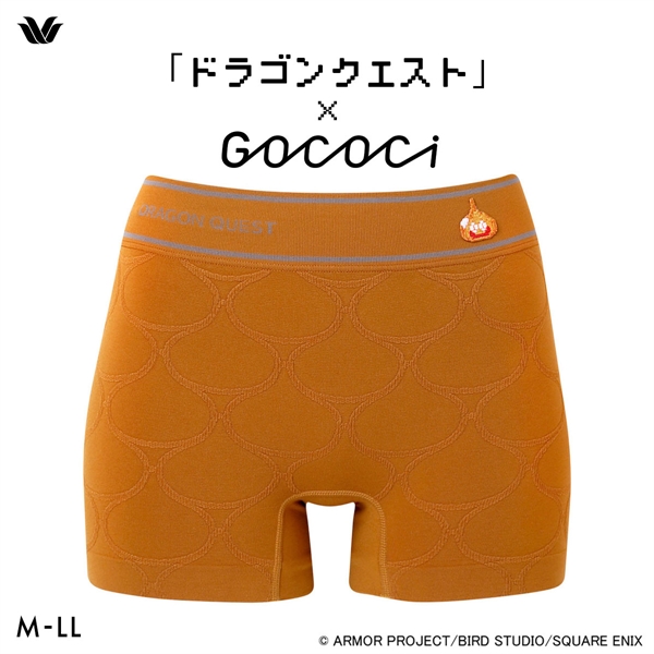 ワコール 「ドラゴンクエスト」×GOCOCi ゴコチ ボーイレングス ショーツ PGG234 ユニセックスタイプ ボクサーパンツ Wacoal GOCOCi(BR-ブラウン-M)
