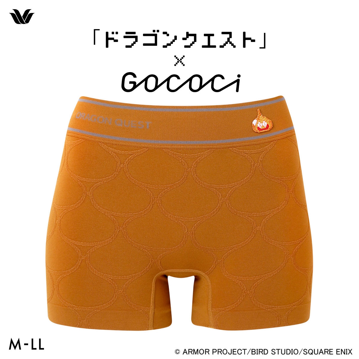 ワコール 「ドラゴンクエスト」×GOCOCi ゴコチ ボーイレングス ショーツ PGG234 ユニセックスタイプ ボクサーパンツ Wacoal GOCOCi(BR-ブラウン-M)