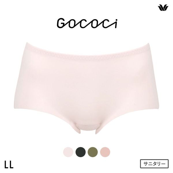 ワコール Wacoal GOCOCi ゴコチ サニタリーショーツ ハーフ ノーマル はきこみ丈ふつう 普通・多い日用 LL ひびきにくい